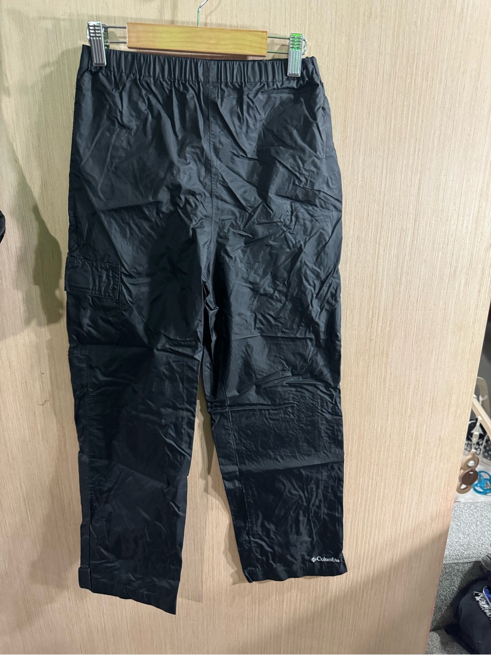 Kids Columbia Black Cargo Outdoor Rain Pants Size Medium